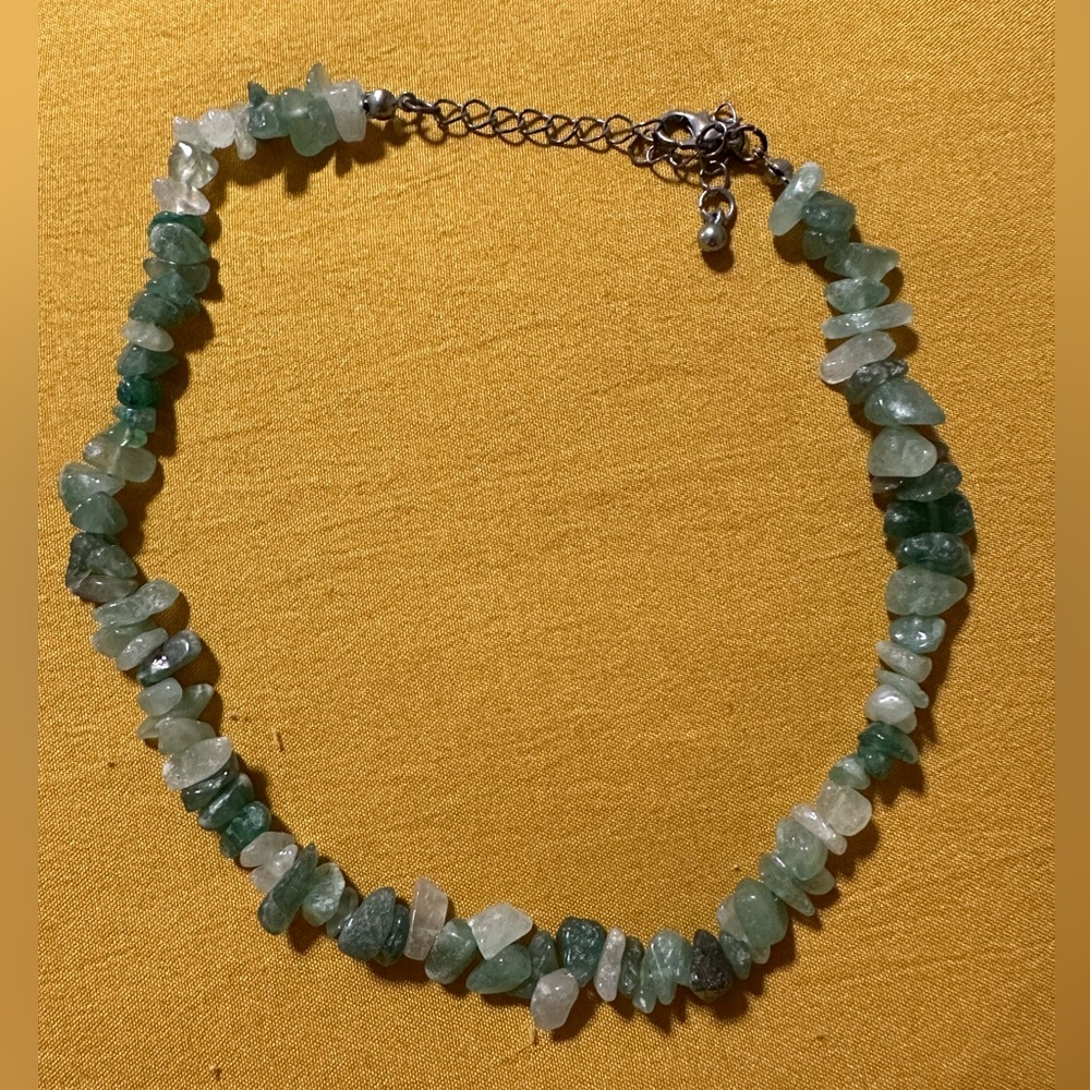 Green crystal necklace
